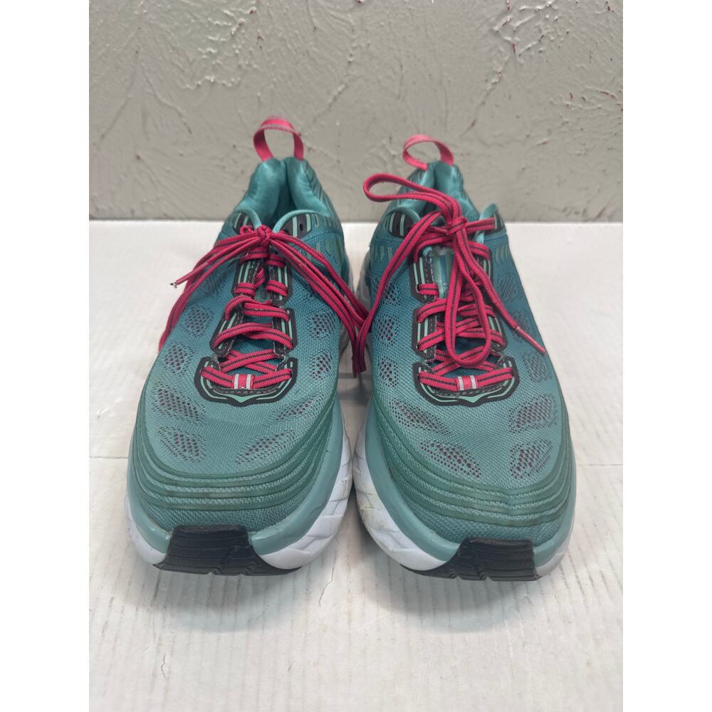 Hoka One One Womens Bondi 6 1019270 CGSL Blue Running Shoes Sneakers Size 10.5